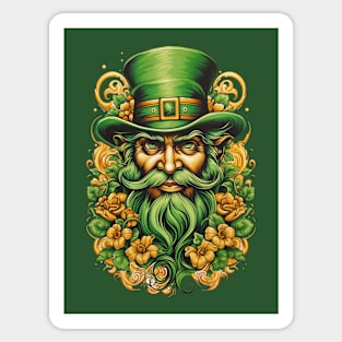 Floral Leprechaun Sticker